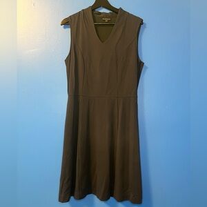 Brooks Brothers Navy V-Neck Dress